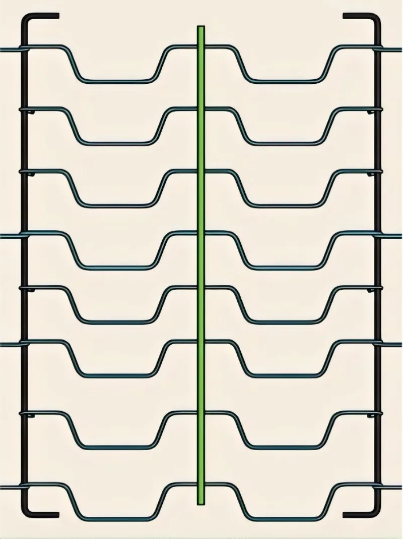 Car seat backrest mesh sample